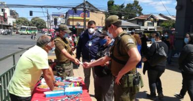 Municipio de Osorno realiza fiscalización para evitar comercio ambulante ilegal