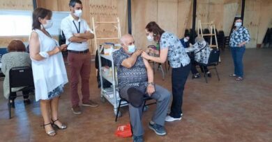 Segunda dosis de vacunas Sinovac en Puyehue