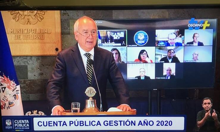 Alcalde Jaime Bertin rindió cuenta pública gestión 2020