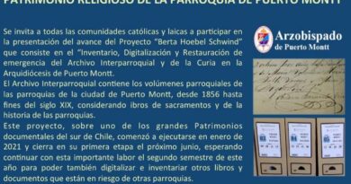 Arzobispado de Puerto Montt presentará a la comunidad proyecto de restauración y rescate del Patrimonio Cultural de la Arquidióc