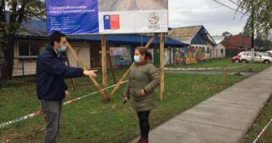 Avanzan obras de mejoramiento de veredas en población Lago Rupanco de Osorno.