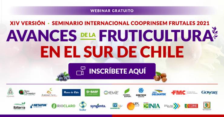 Invitan a participar de la XIV versión del Seminario Internacional Cooprinsem Frutales 2021.