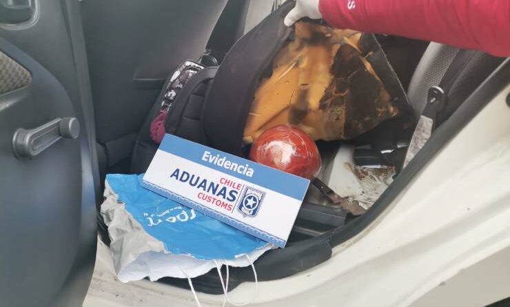 En Puerto Cisnes Aduanas descubre “bola” hecha con 500 gramos de marihuana.