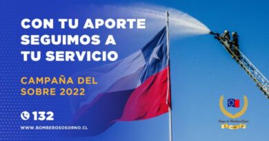 Bomberos de Osorno retomará “Campaña del Sobre 2022” de forma presencial