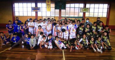 Niñas, niños y jóvenes de la comuna de Valdivia y San Pablo participan en encuentro de básquetbol recreativo