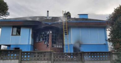 Menor de 15 años fallece en incendio en hogar Catalina Keim en Osorno