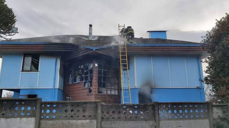 Menor de 15 años fallece en incendio en hogar Catalina Keim en Osorno