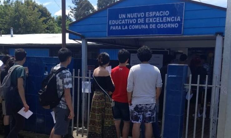 Más de 700 estudiantes municipales de Osorno rinden la prueba de acceso a la educación superior.