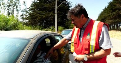 Ministro Valenzuela participa en operativo carretero para prevenir incendios forestales