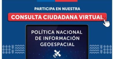 Lanzan consulta para definir la primera Política Nacional de Información Geoespacial de Chile
