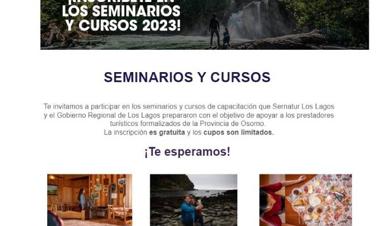 Sernatur Los Lagos invita a emprendedores turísticos de la provincia de Osorno a participar en cursos de capacitación gratuitos