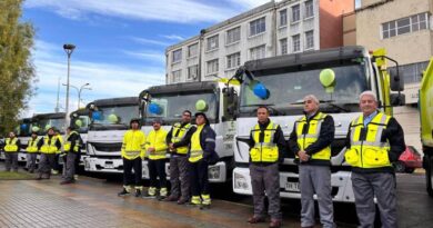 Municipio de Osorno presenta nueva flota de camiones recolectores de basura