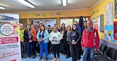 Hospital de Quellón llegó hasta Inio para informar sobre la apertura parcializada del nuevo establecimiento