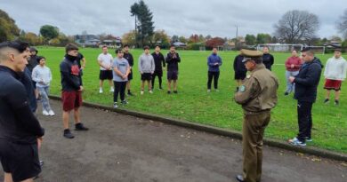Jóvenes osorninos rinden pruebas físicas para postular a Escuela de Formación de Carabineros