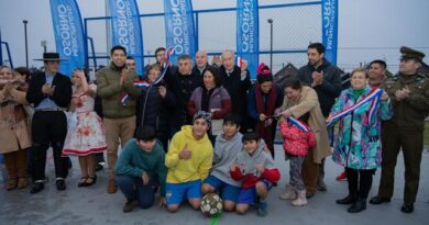Municipio de Osorno y Subdere inauguran multicancha Brisas de Mirasur en Rahue Alto