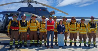 Confirman cuatro aeronaves para el combate de incendios forestales en la Región de Los Lagos
