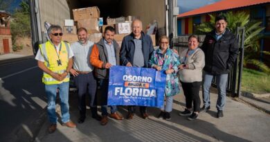 Alcalde Bertin y Consejales hicieron formal de ayuda solidaria a comuna de Florida