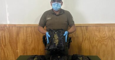 Chaitén: Carabineros realiza en camión un millonario decomiso de droga oculta al interior de un ataúd